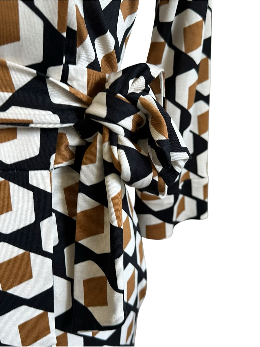 DIANE VON FURSTENBERG Womens Dutch Silk Double Breasted Wrap Dress Size 4 - Picture 4 of 15